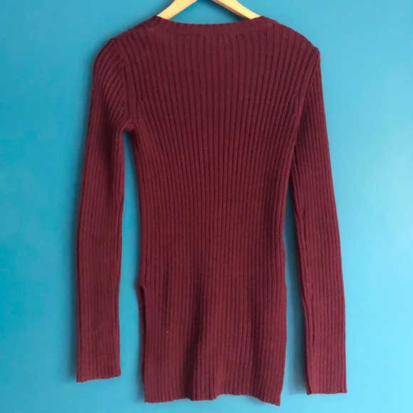 NEW BCBGeneration Sweater XS Merlot Wine BCBG NWT - Picture 3 of 11